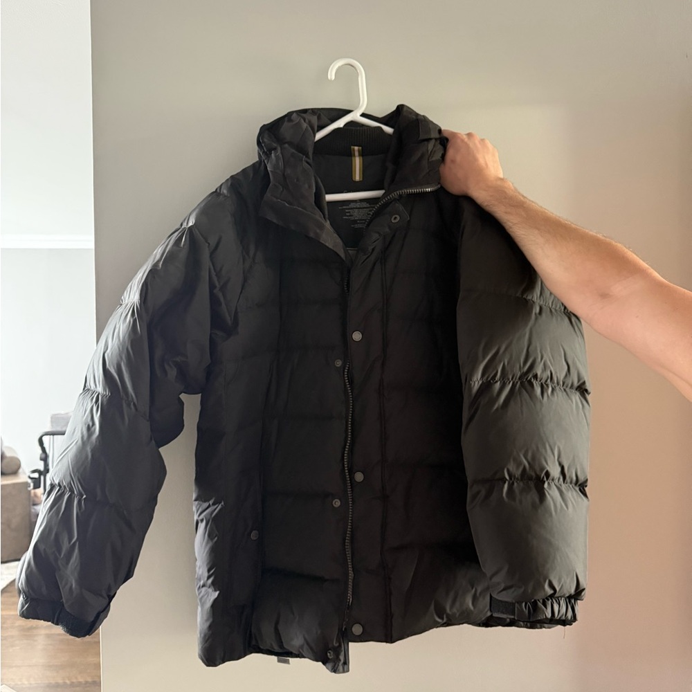 Calvin Klein Black Puffer Jacket Quilted Insulation